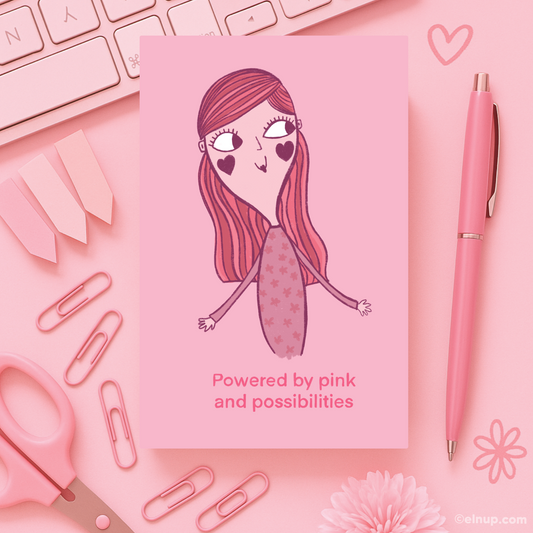 Pink and Possibilities Notebook – Cute Motivational Journal for Women & Dreamers (330 Pages)