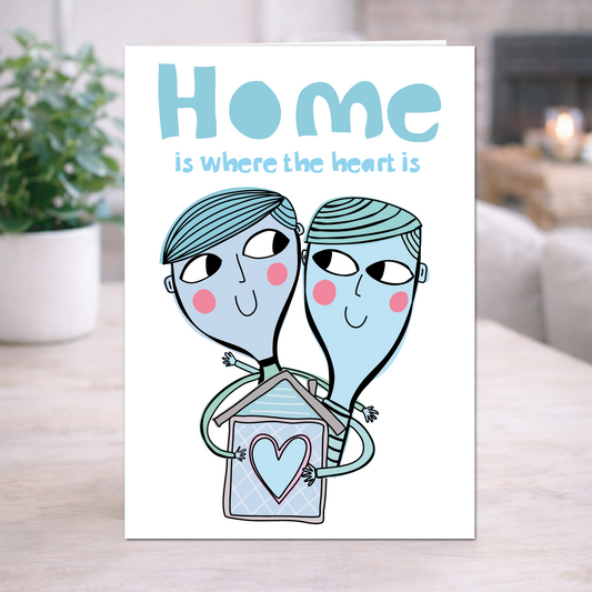 New Home Card – Home Is Where the Heart Is | Housewarming Card