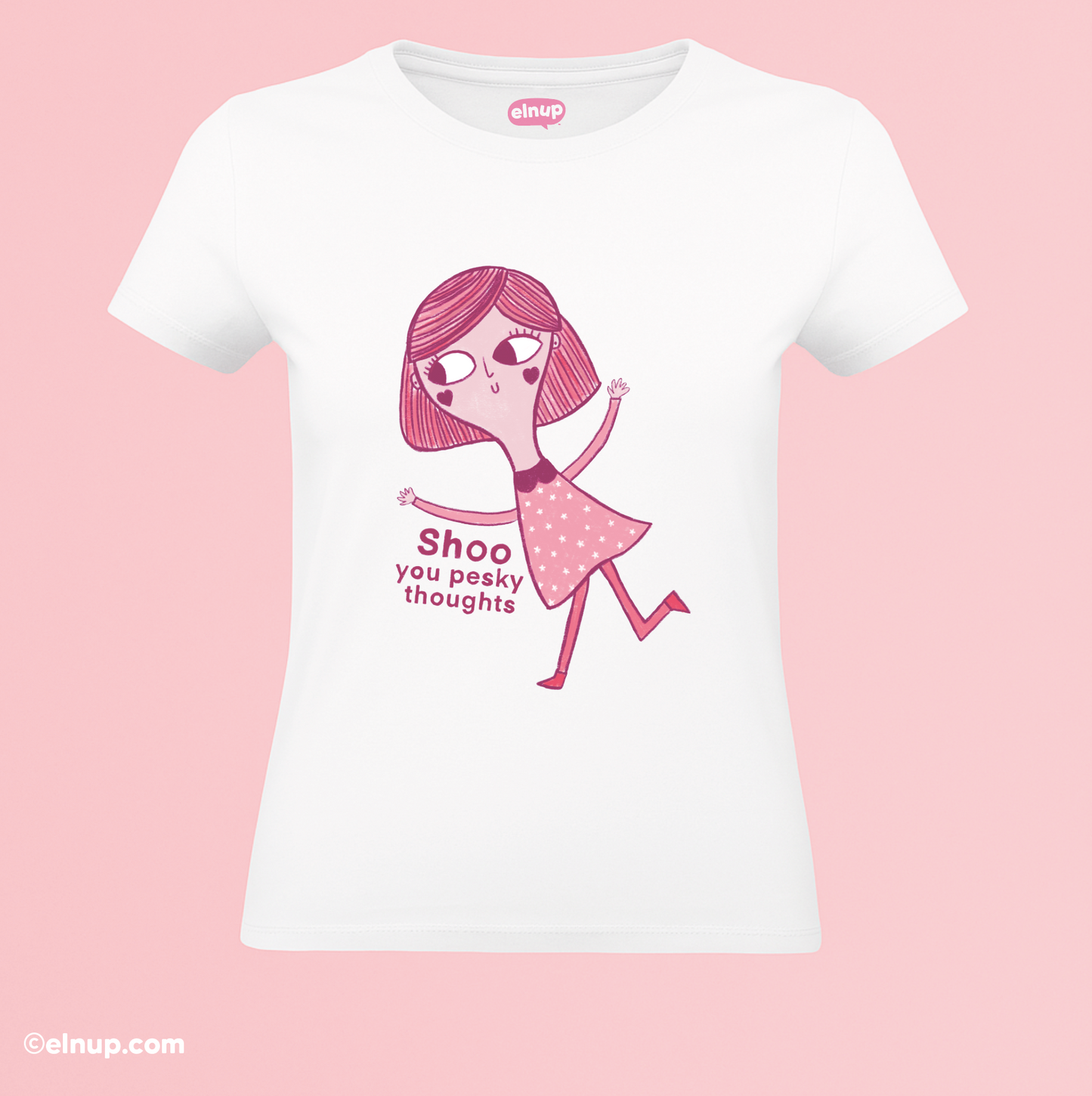 Mental Health T-Shirt – Shoo You Pesky Thoughts | Relatable Overthinking Tee