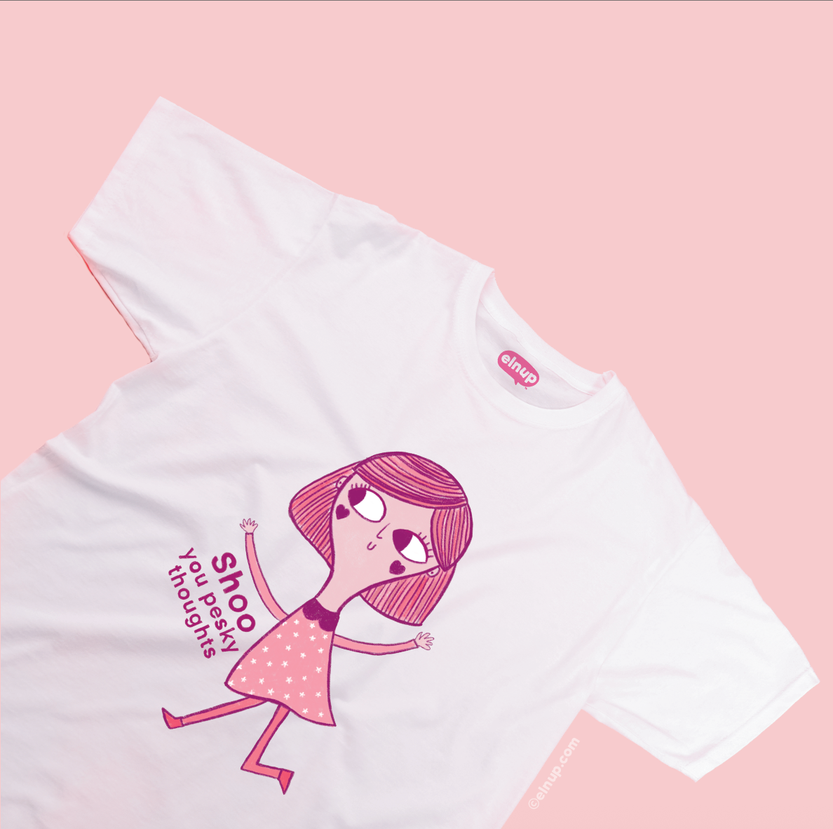 Mental Health T-Shirt – Shoo You Pesky Thoughts | Relatable Overthinking Tee