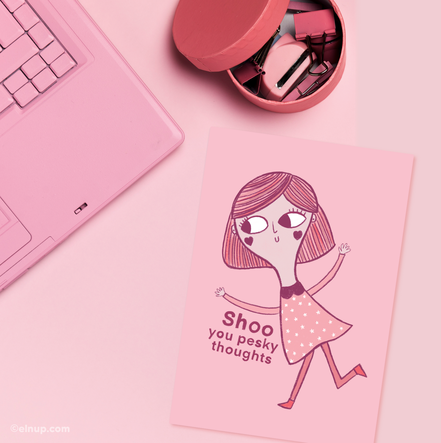 Shoo Pesky Thoughts Notebook – Anxiety & Overthinking Journal for Calm Minds (330 Pages)