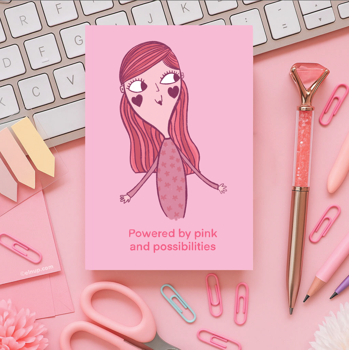 Pink and Possibilities Notebook – Cute Motivational Journal for Women & Dreamers (330 Pages)
