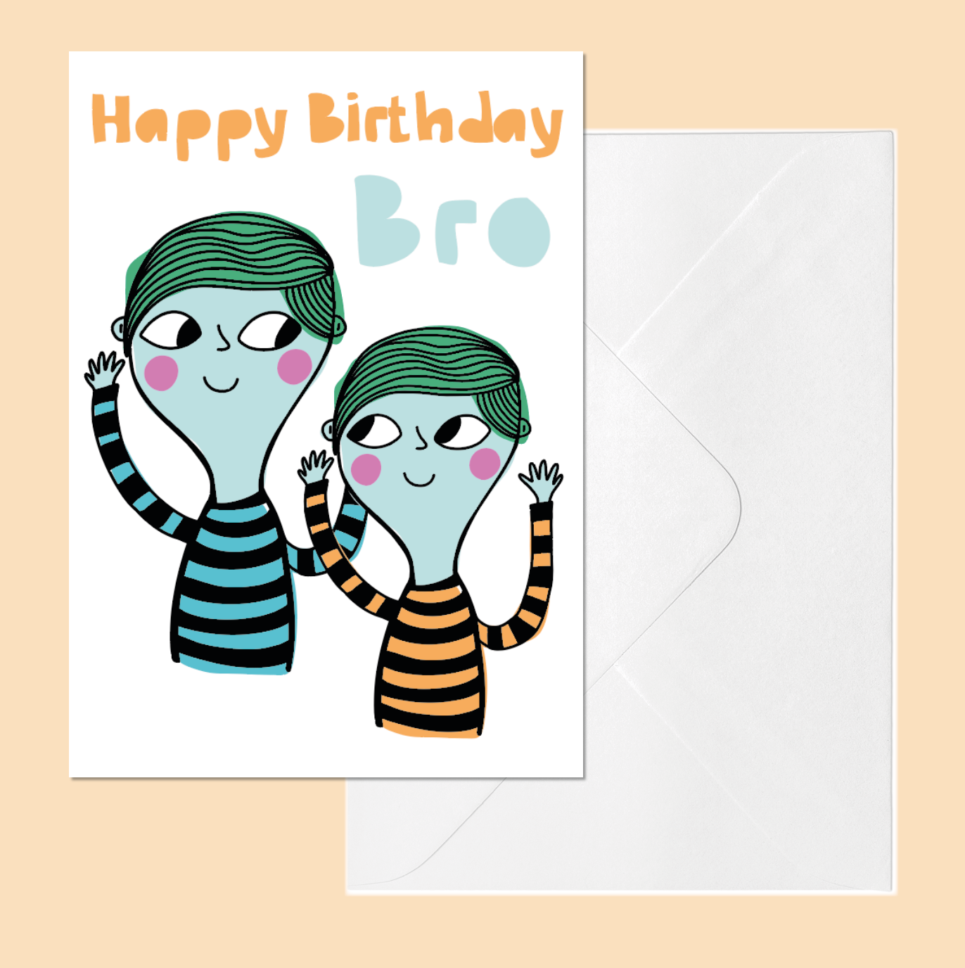 Brother Birthday Card – Happy Birthday Bro | Funny Card for Brother