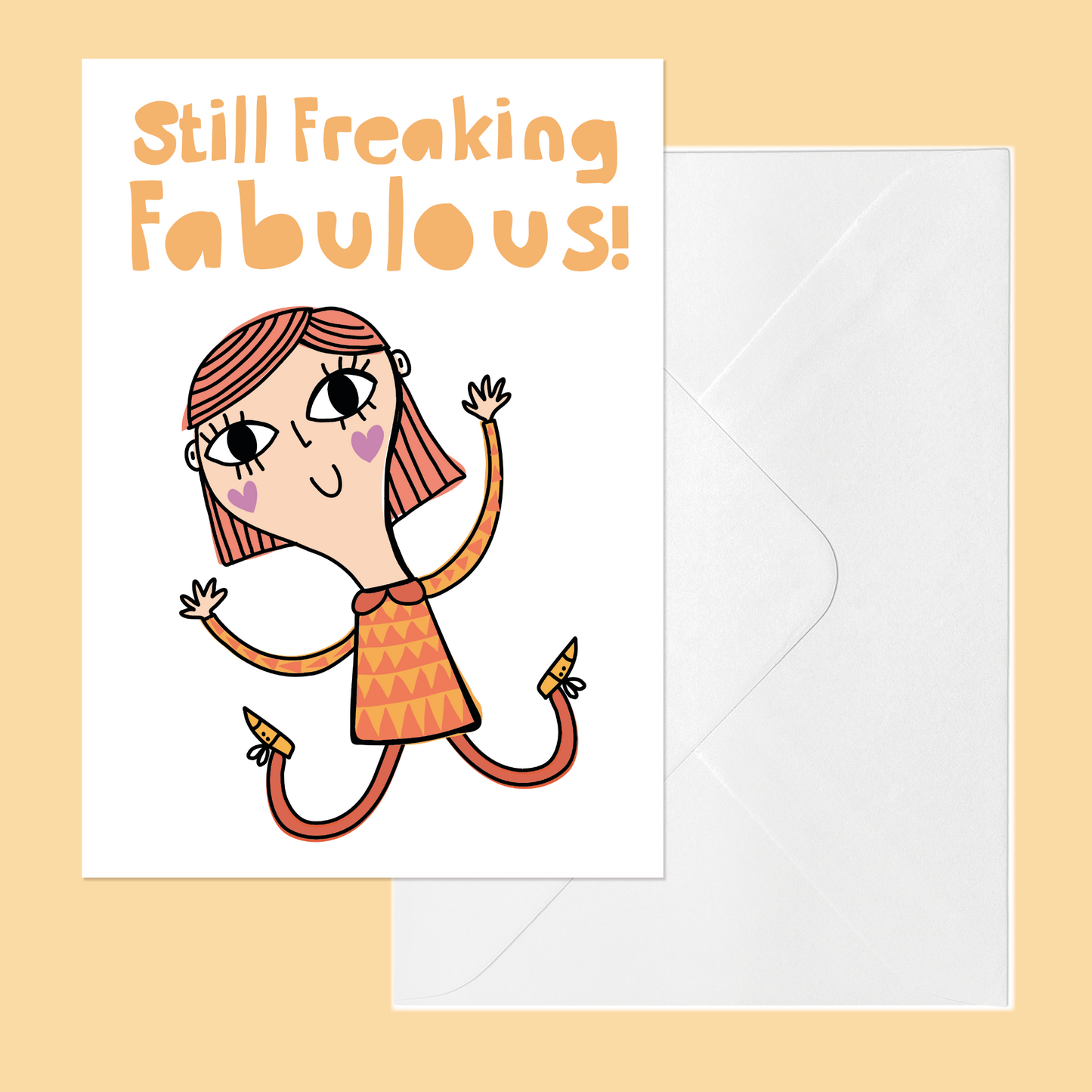 Funny Birthday Card – Still Freaking Fabulous | Sassy Birthday Card for Her
