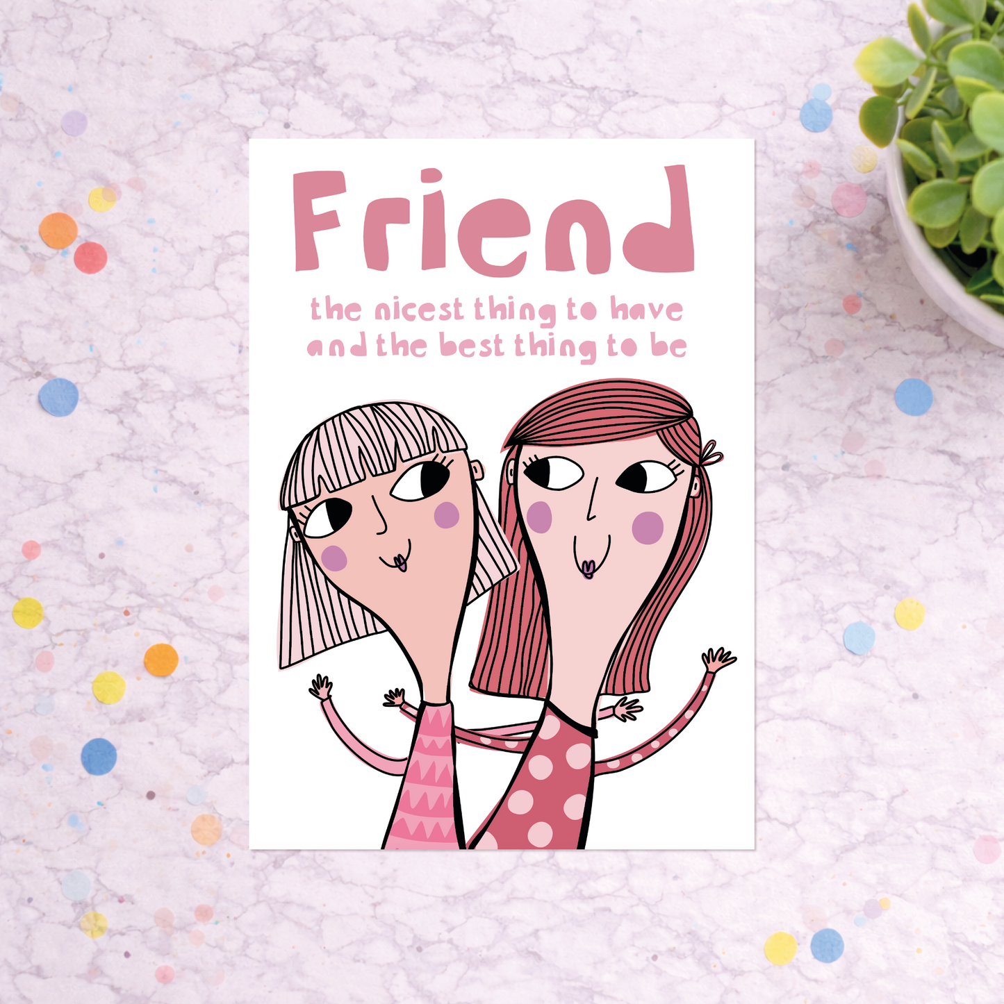 Friendship Card for Friend – Cute & Meaningful Friend Card