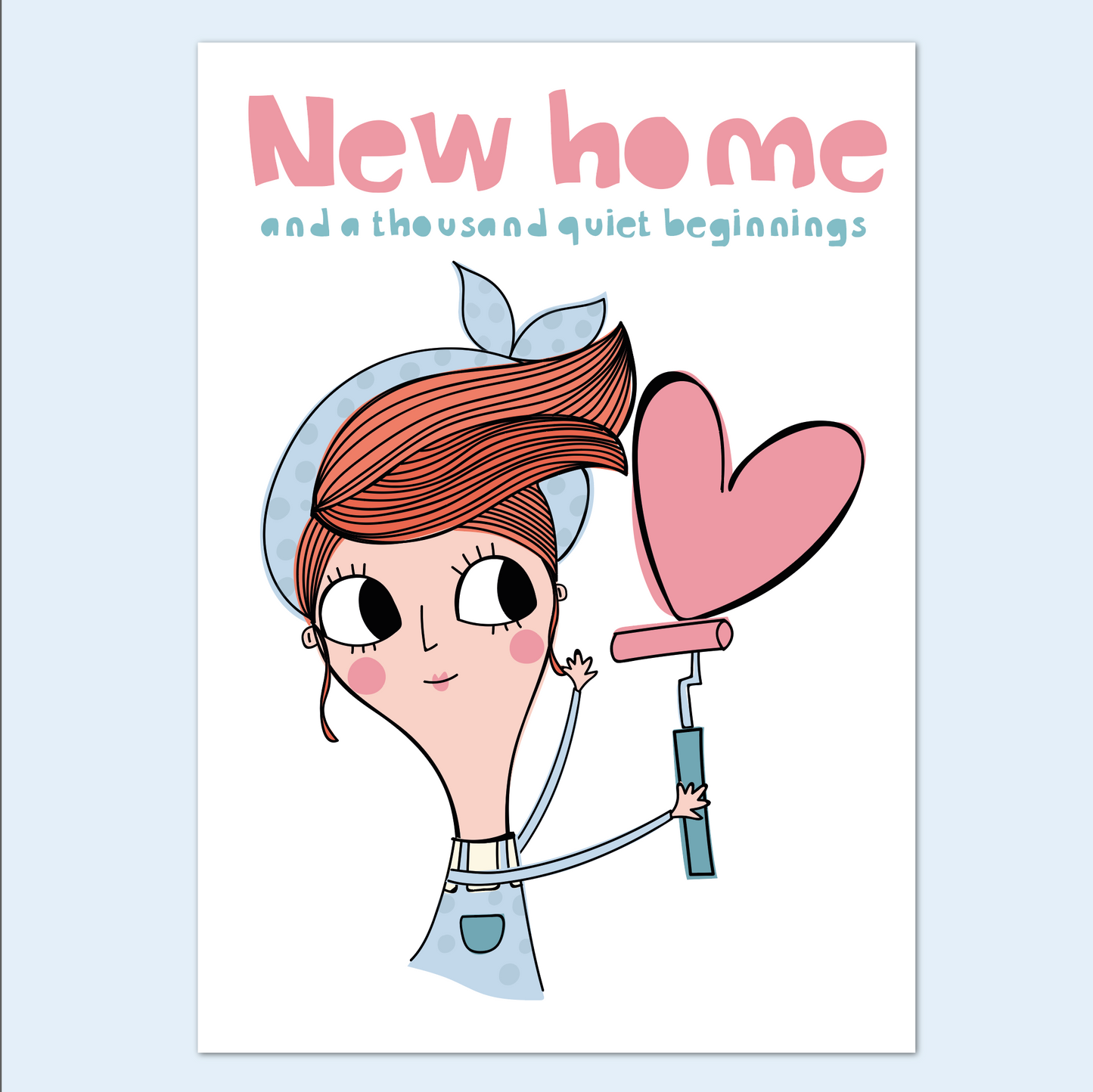 New Home Card – And a Thousand Quiet Beginnings | Cute Moving House Card