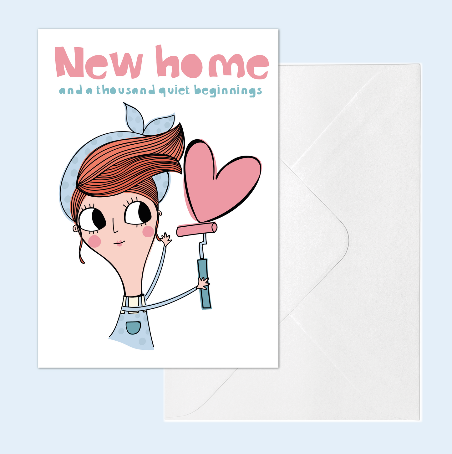 New Home Card – And a Thousand Quiet Beginnings | Cute Moving House Card