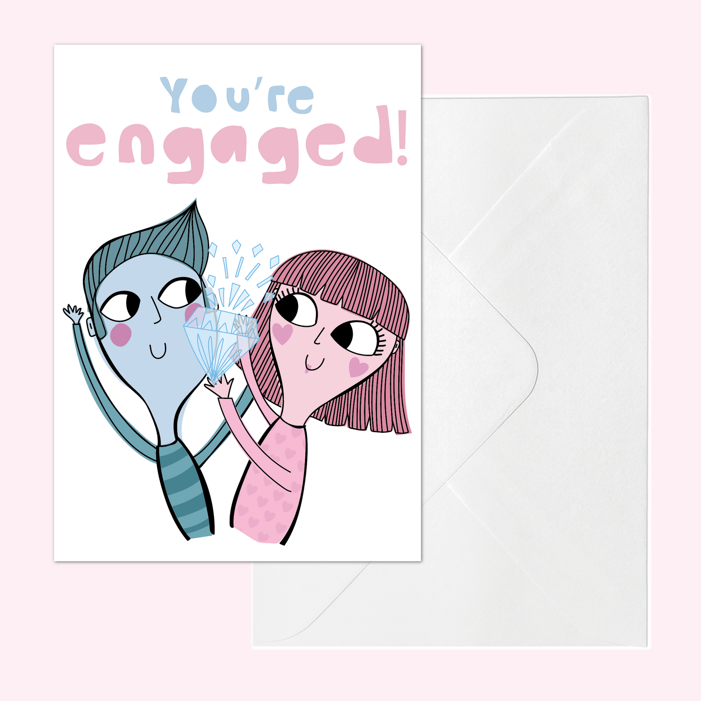 Engagement Card – You're Engaged | Congratulations Engagement Card