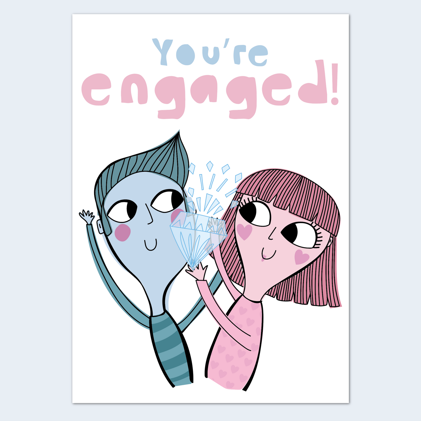 Engagement Card – You're Engaged | Congratulations Engagement Card