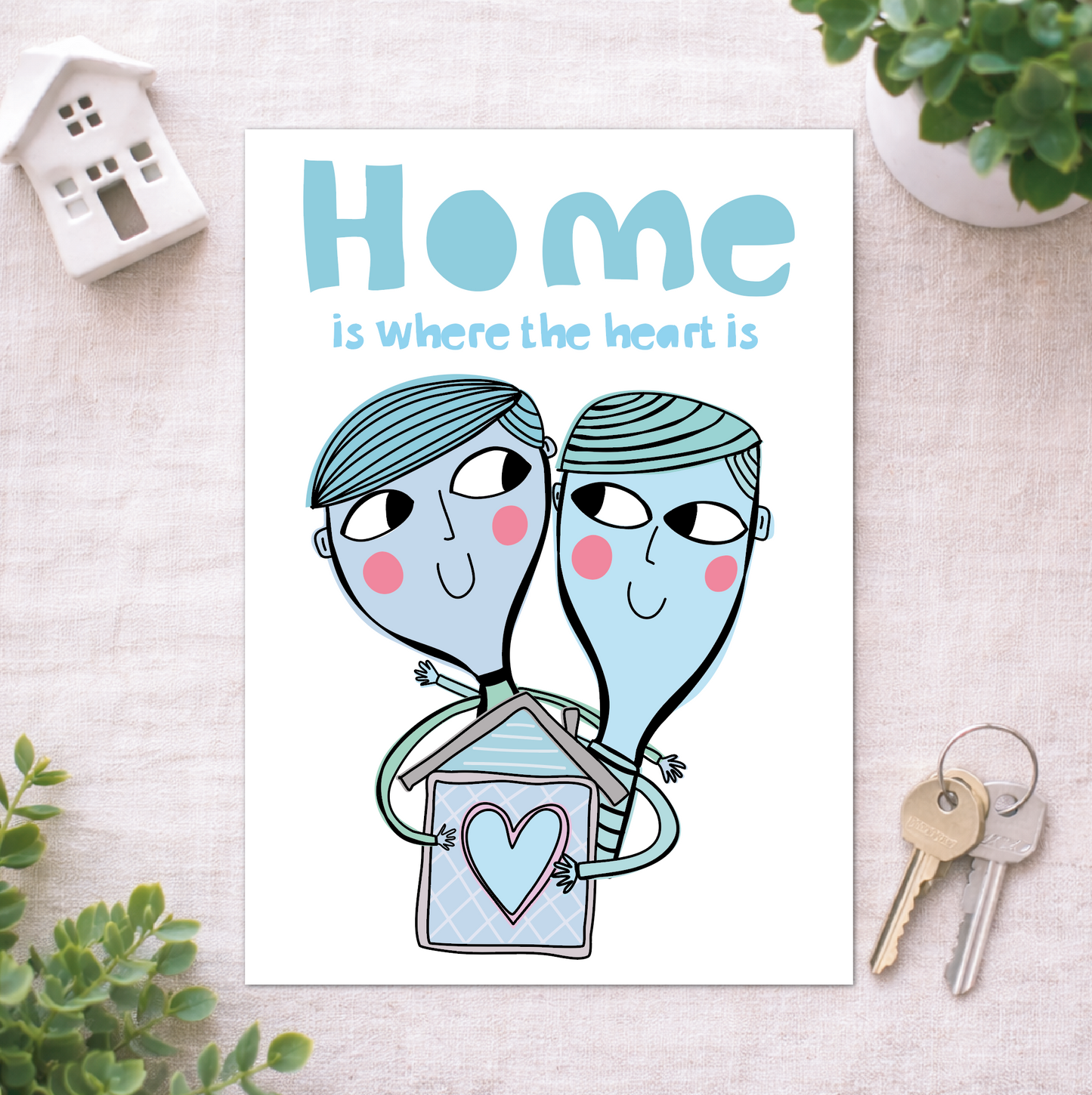 New Home Card – Home Is Where the Heart Is | Housewarming Card