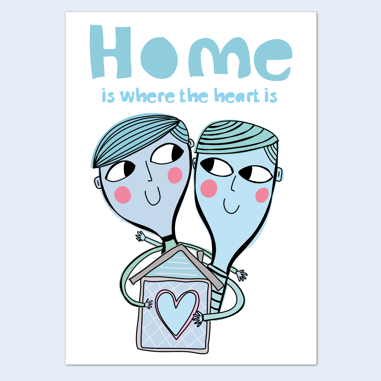New Home Card – Home Is Where the Heart Is | Housewarming Card